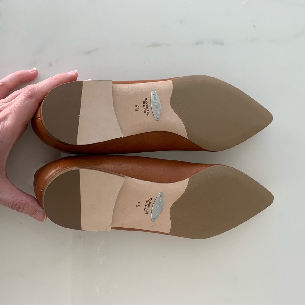 SOLD Sarah Flint Natalie Flats Saddle Vachetta 40 - Picture 7 of 8